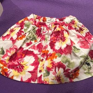 Abercrombie floral skirt size large like new
